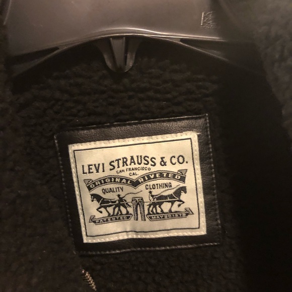 Levi Strauss leather lined jacket - Picture 3 of 4